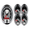 5 PC. GAUGE KIT, 3-3/8" & 2-1/16", ELEC. SPEEDOMETER, AMERICAN MUSCLE